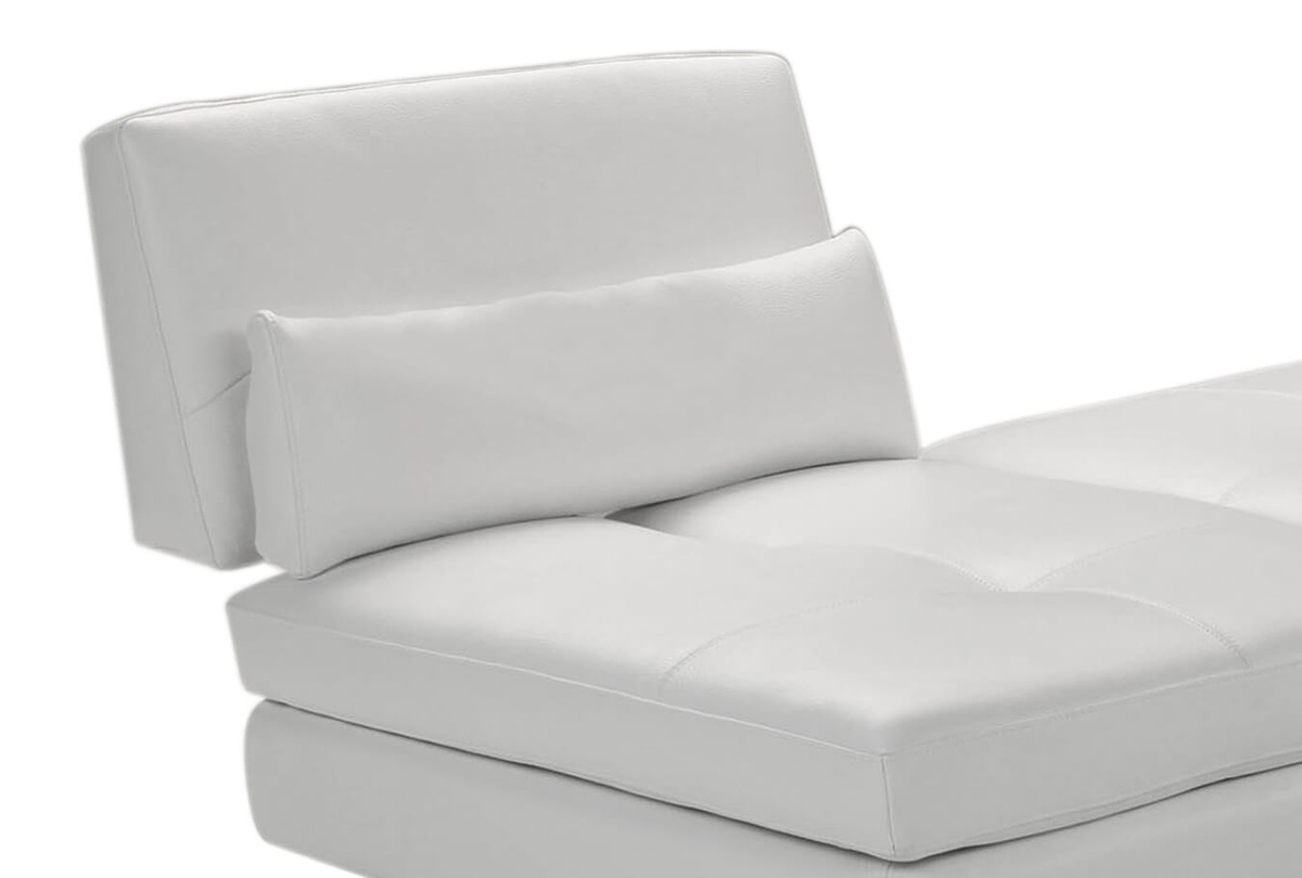Serena L Shaped White Leather Sectional SofasBengaluru,Pune Simply